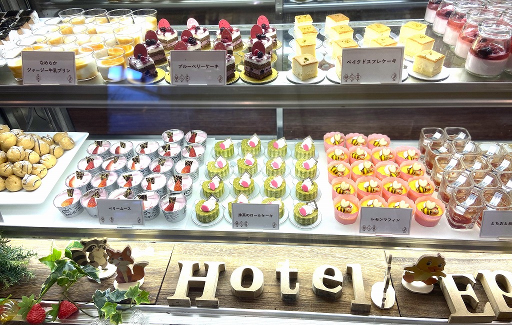 ホテルのケーキバイキング